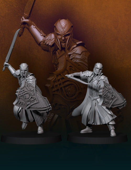 Mirkwood Elves Warriors with Swords