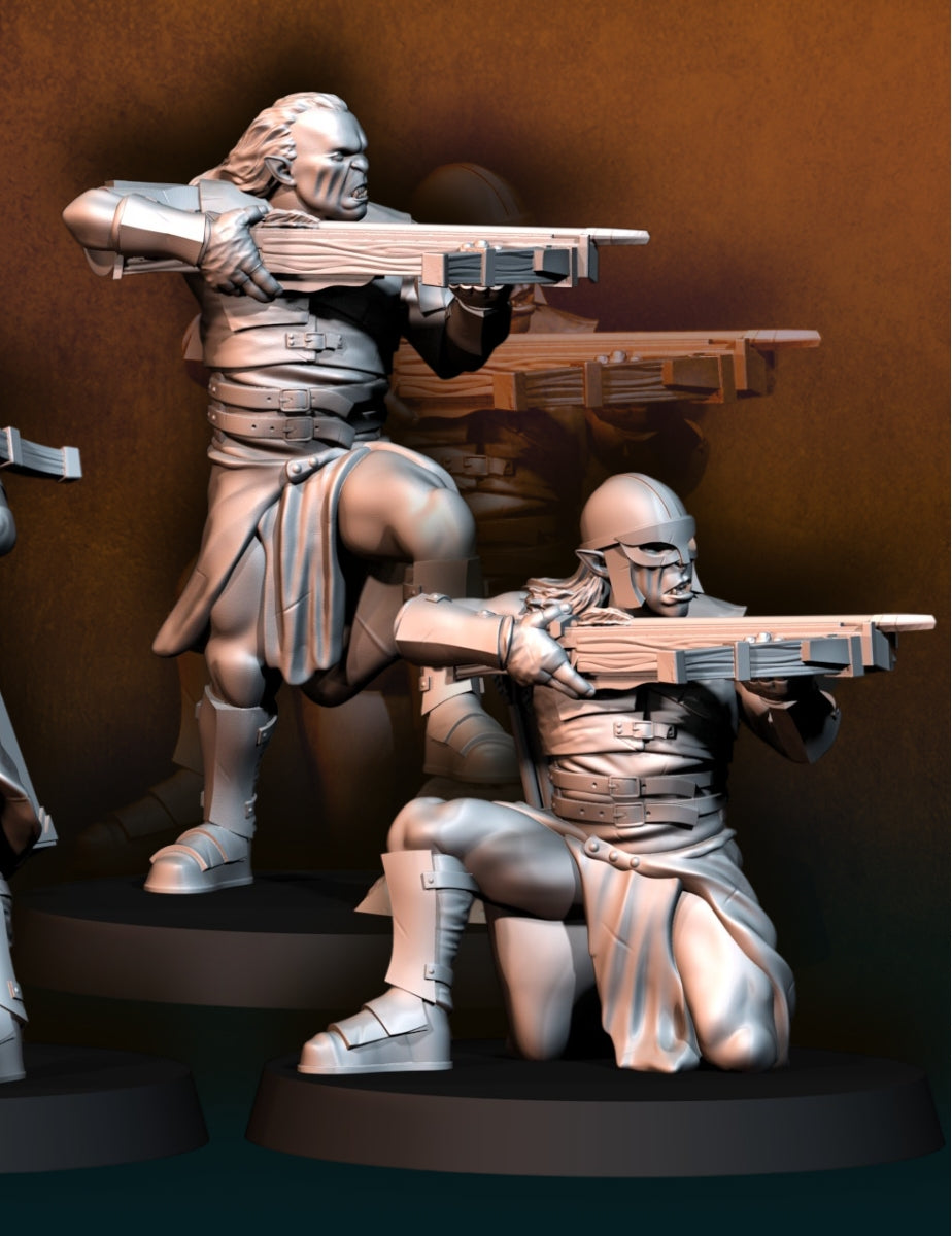 Plünderer mit Armbrüsten