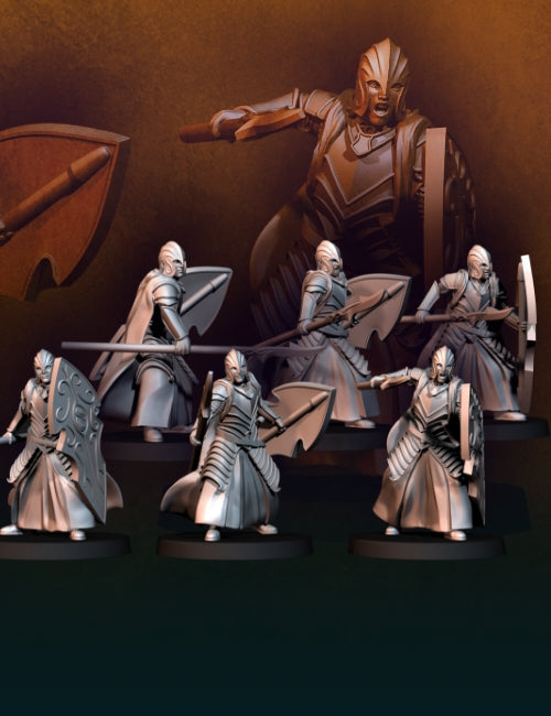 Elven Warriors (spears and shields)