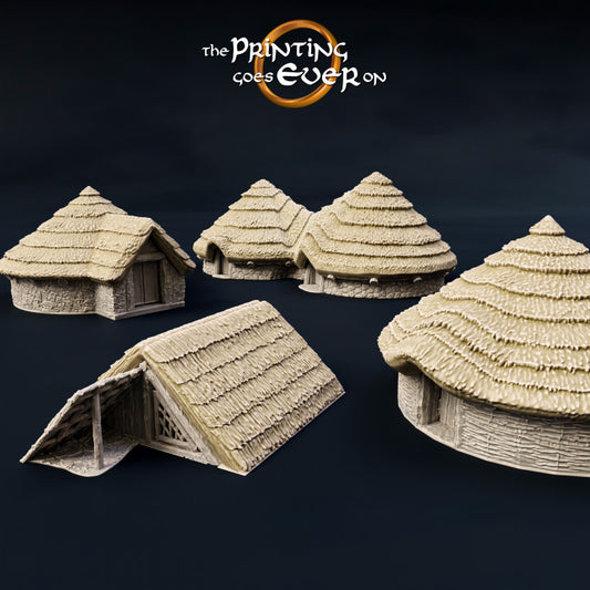 Primitive huts
