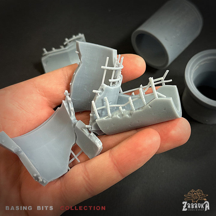 Zerstörte Abwasserkanäle