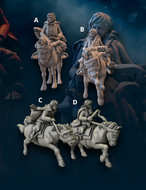 Hobbits auf Pony