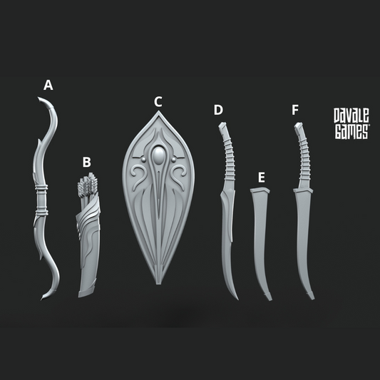 Armes et équipements des elfes de Galanthir