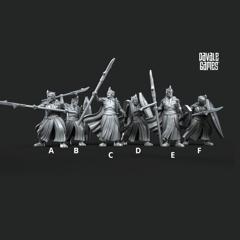 Galanthir's Elven Warriors (Spearmen)