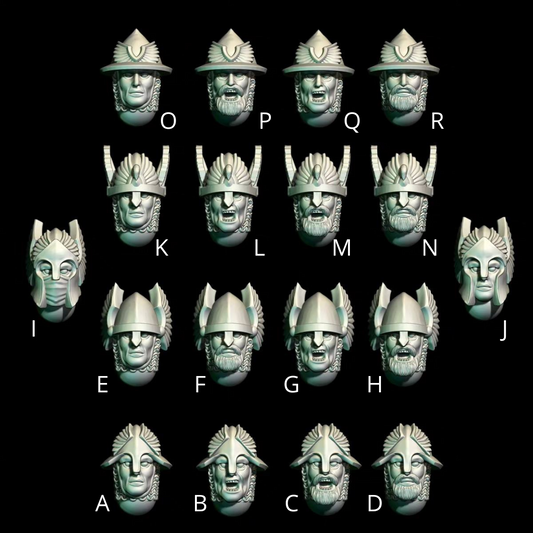 Heads of the warriors of the White City (KZK)
