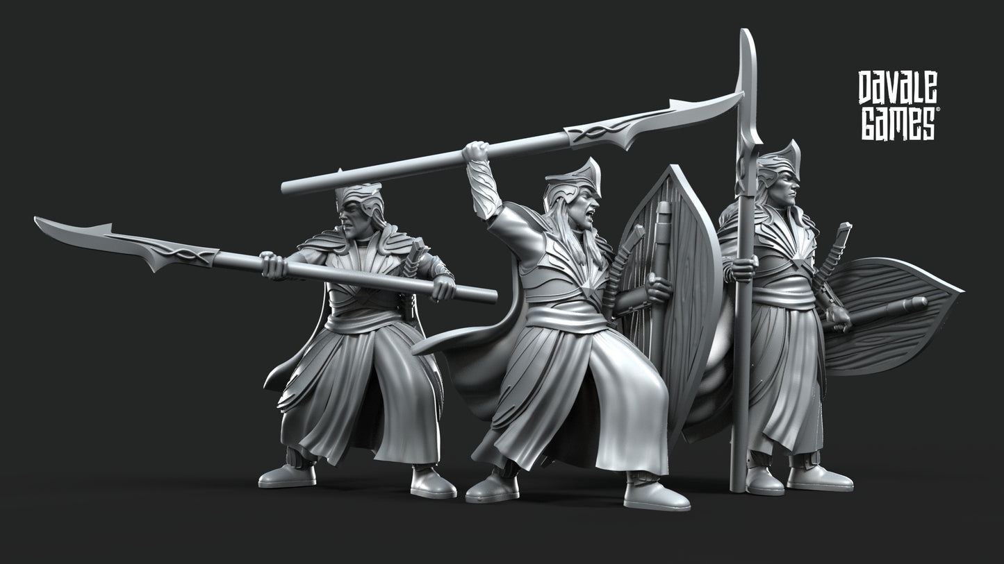 Galanthir's Elven Warriors (Spearmen)