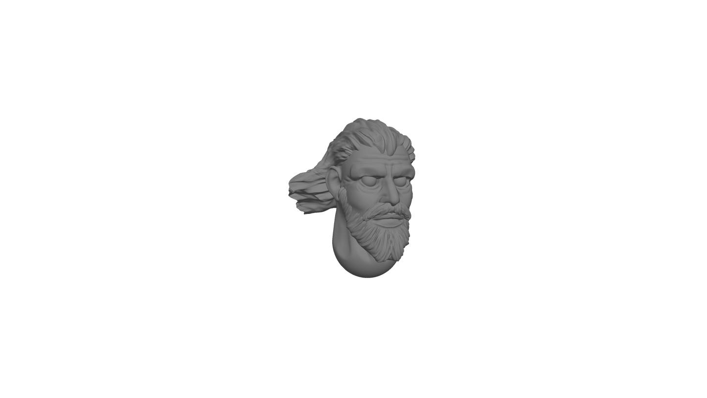 Heads of the warriors of the men of the West