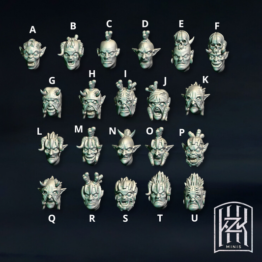 Heads of the wild orcs