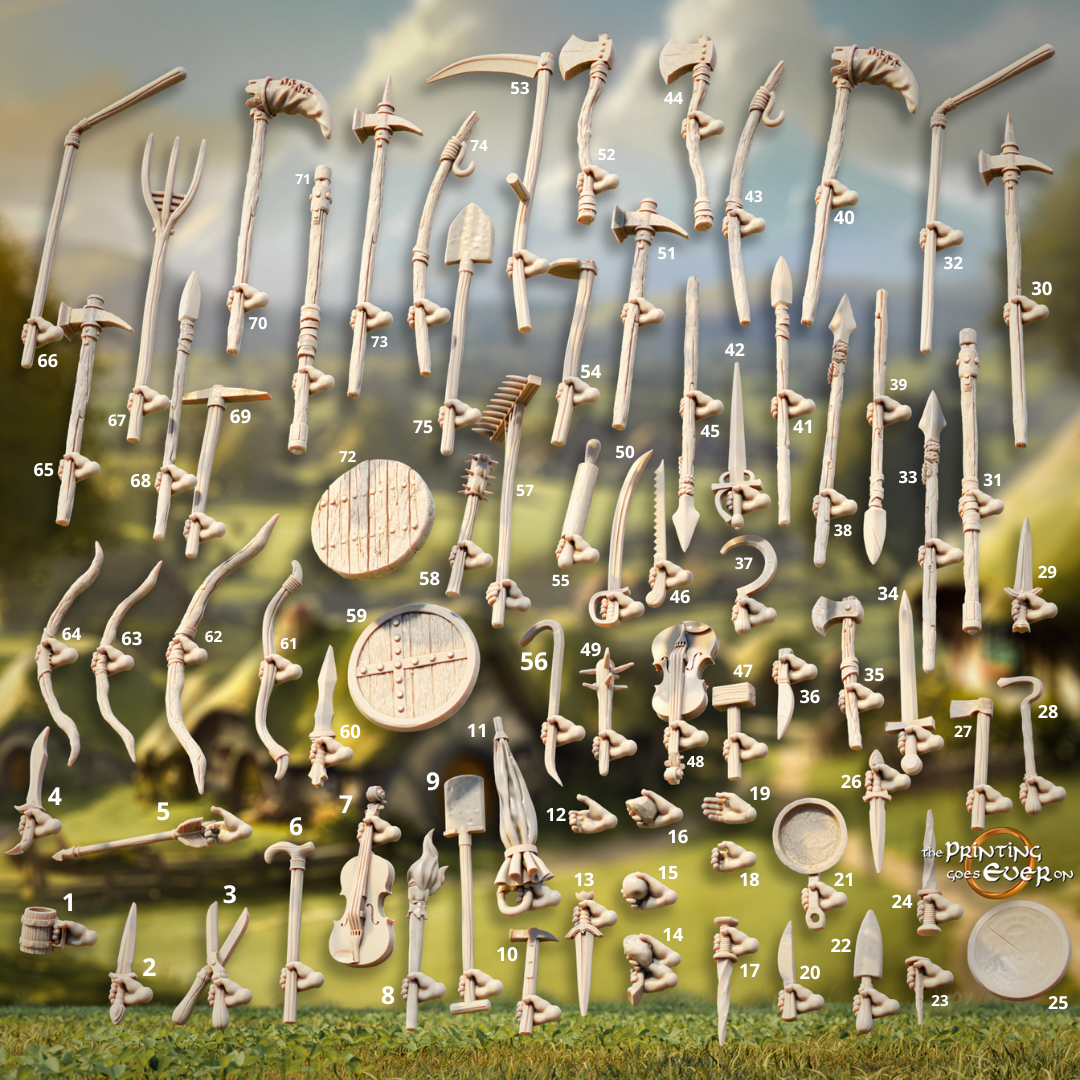 Armes des hobbits de la comté