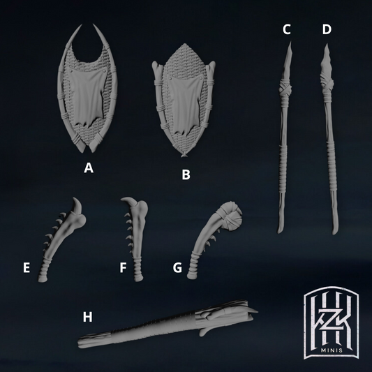 Weapons of the Mahûd warriors