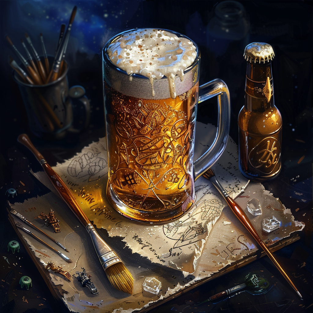 Beer Grill Miniatures Malpaket