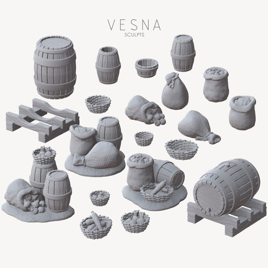 Set of barrels and barrels