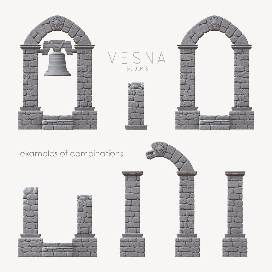 Set of ruins