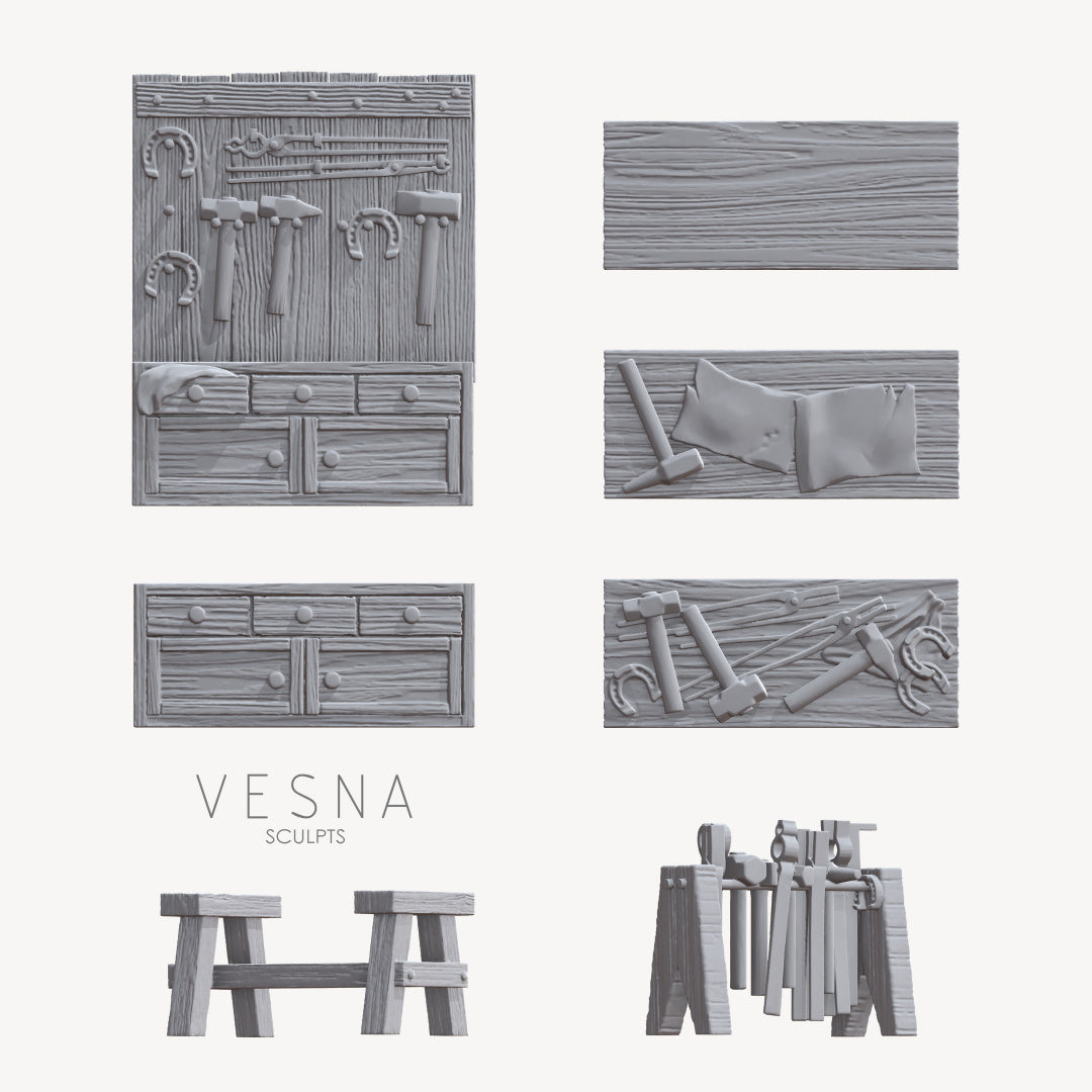 Blacksmith's Workbench Set