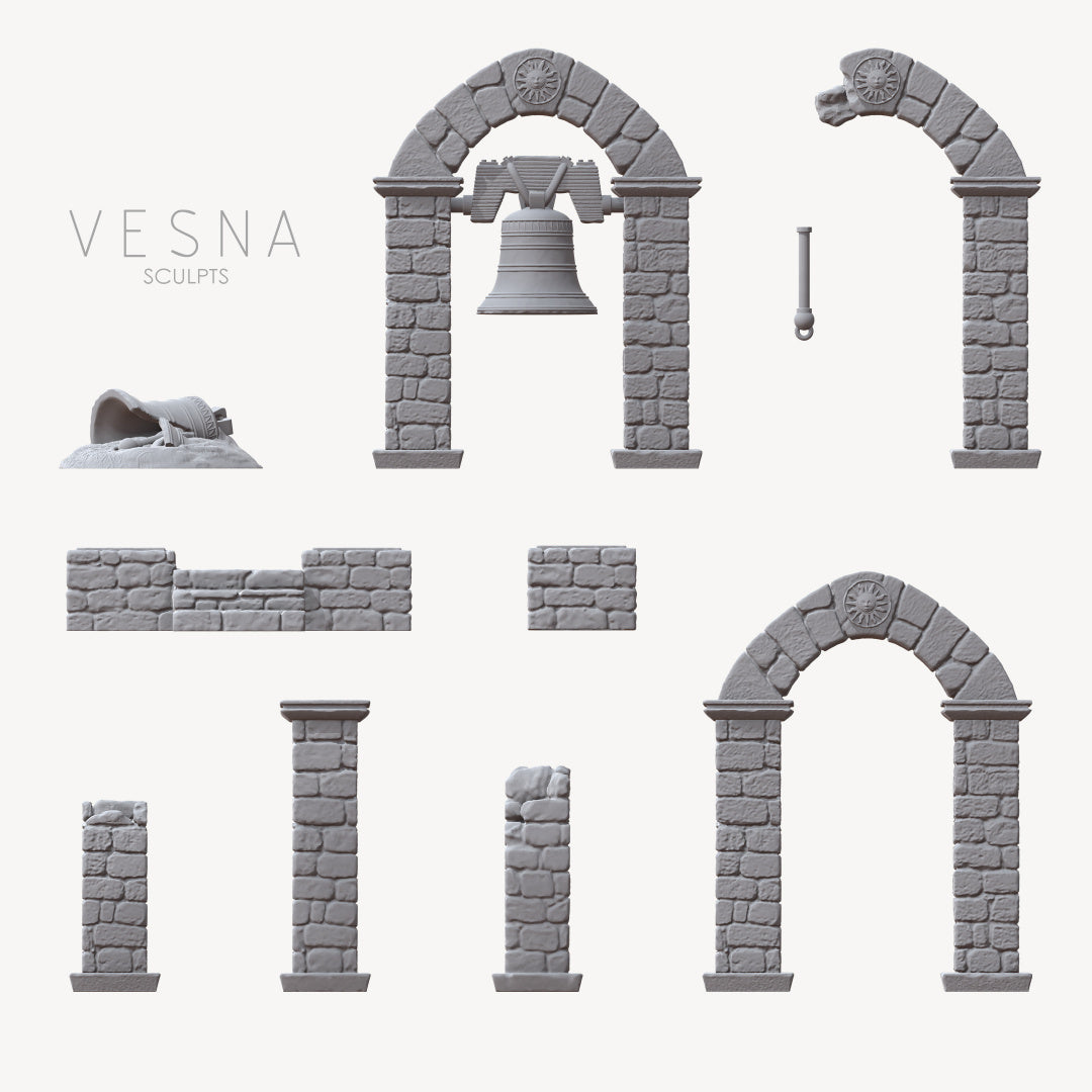 Set of ruins