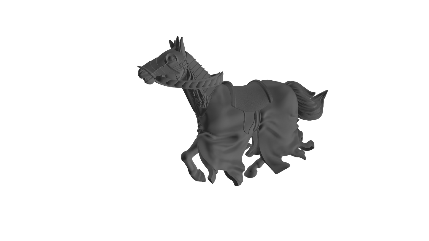 Armored horses of the Swan army