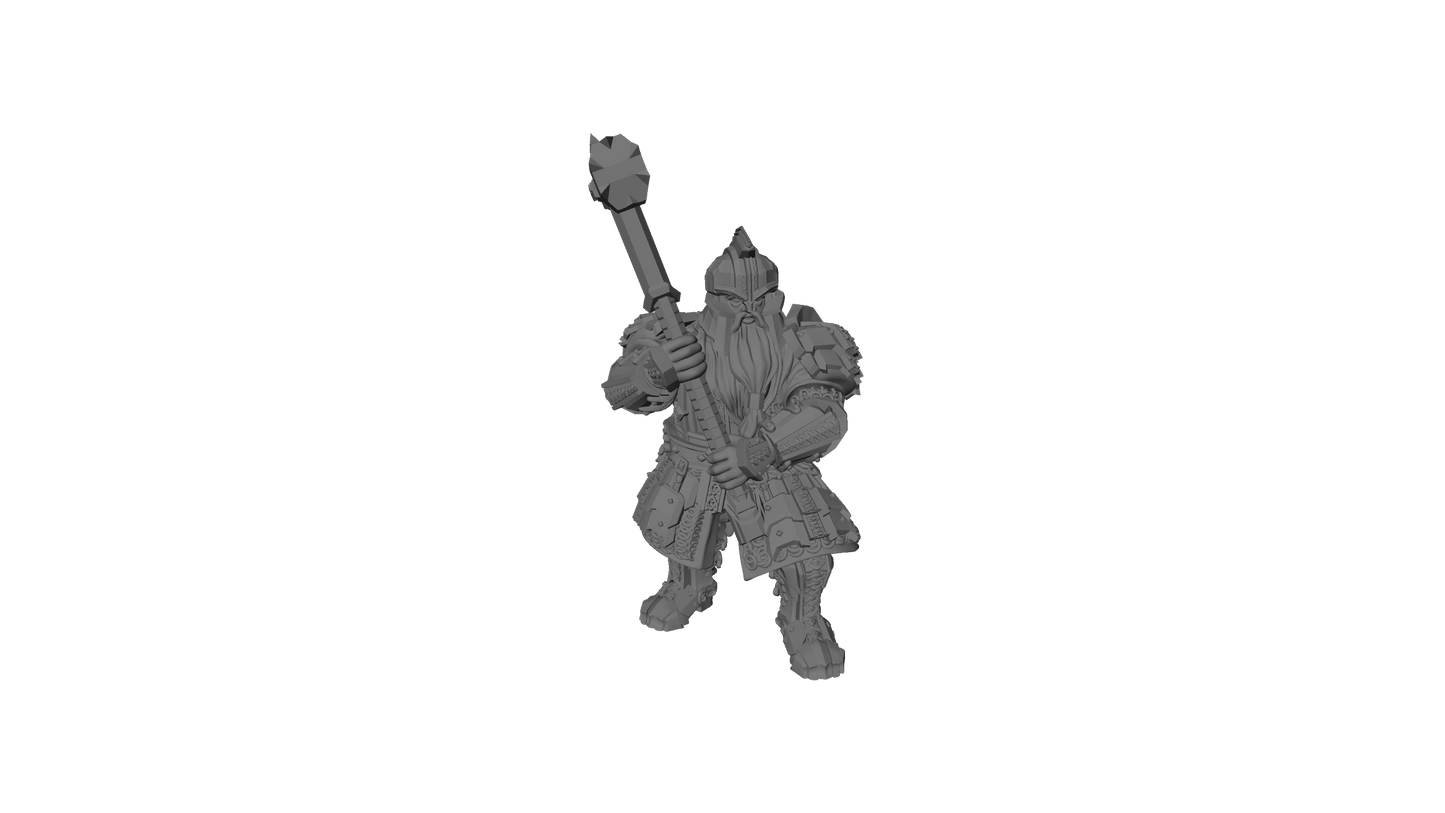 Steel Mountain Dwarves with two-handed weapon