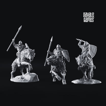 Chevaucheurs wargs (épées et lances)