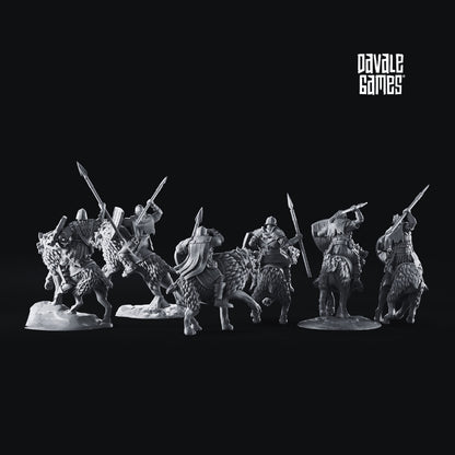 Chevaucheurs wargs (épées et lances)