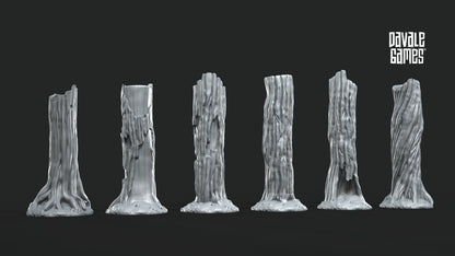 Troncs d'arbres