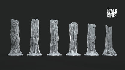 Troncs d'arbres