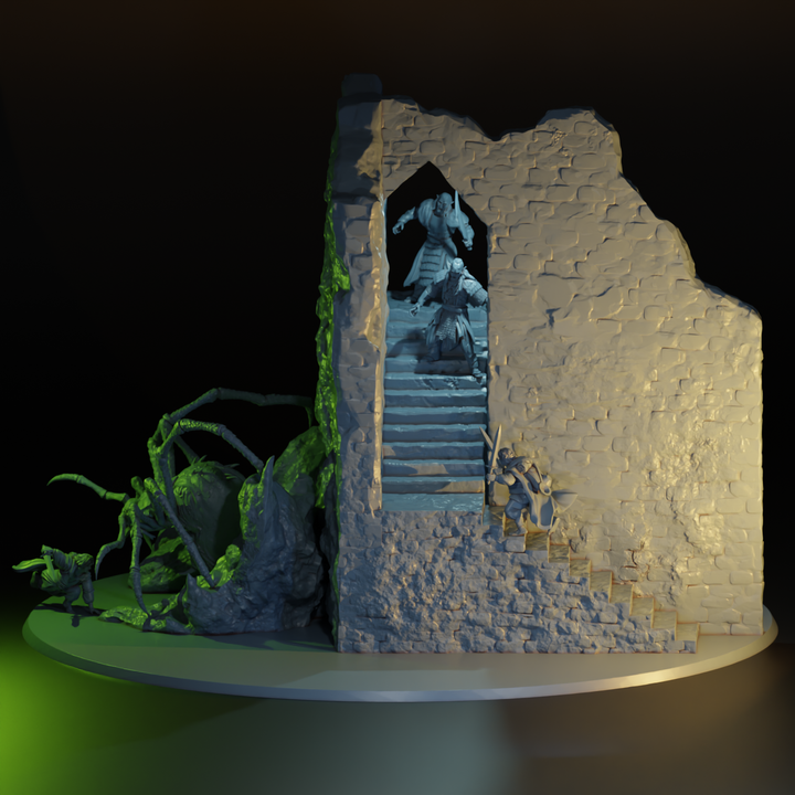 Diorama - L'ascension des escaliers