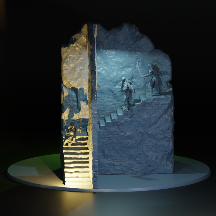Diorama - L'ascension des escaliers