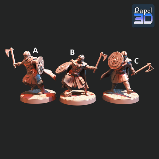 Guerriers des plaines de l'Ouest (haches)