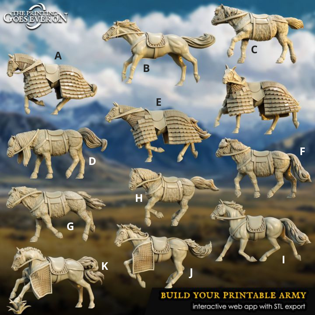 Chevaux des hommes sauvages