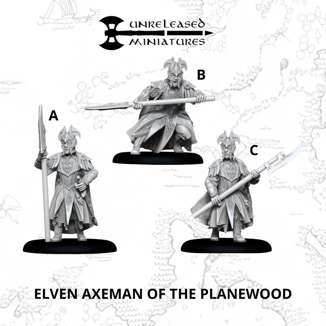 Guerriers Elfiques de la Forêt Noire (haches)
