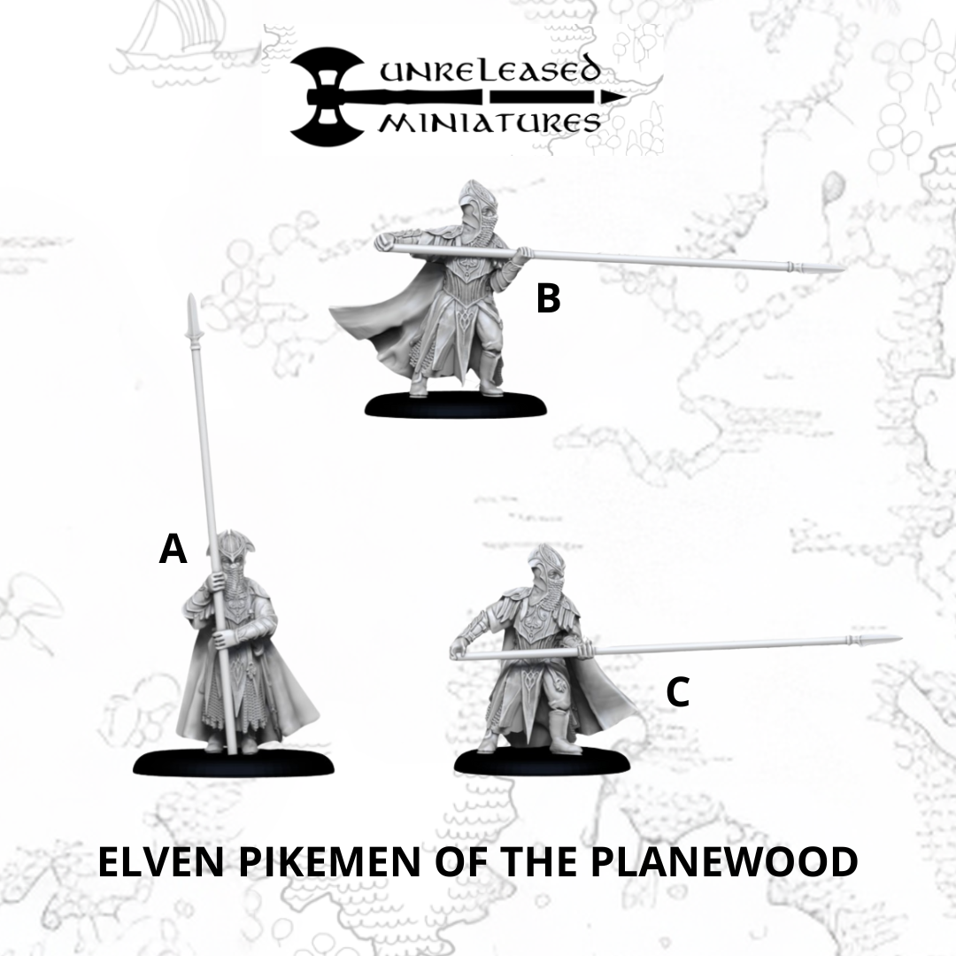 Guerriers Elfiques de la Forêt Noire (piques)