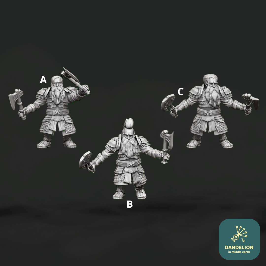 Guerriers nains (deux armes)