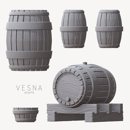 Set of barrels and barrels