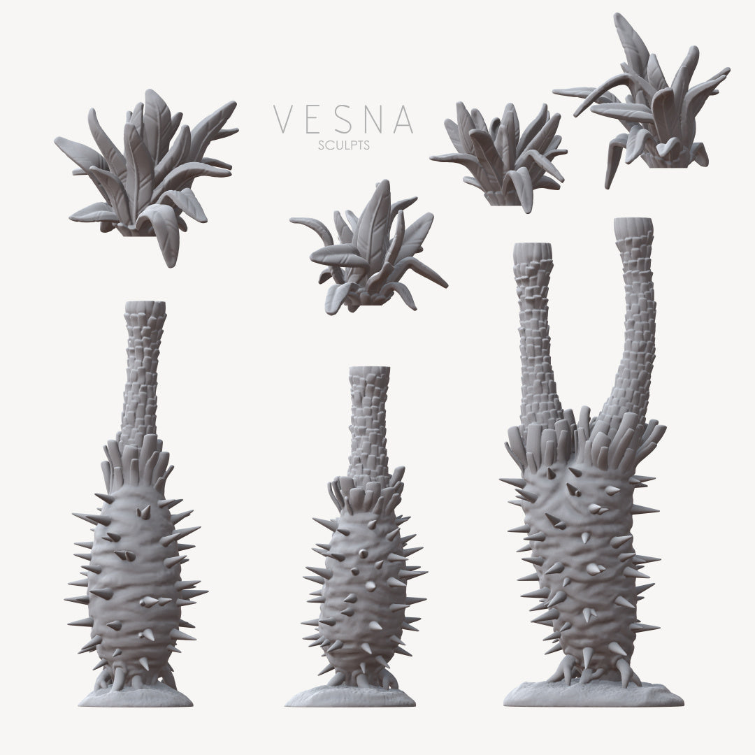 Palm tree set