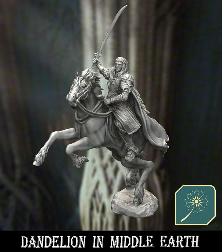 King of the Black Forest elves - mounted version