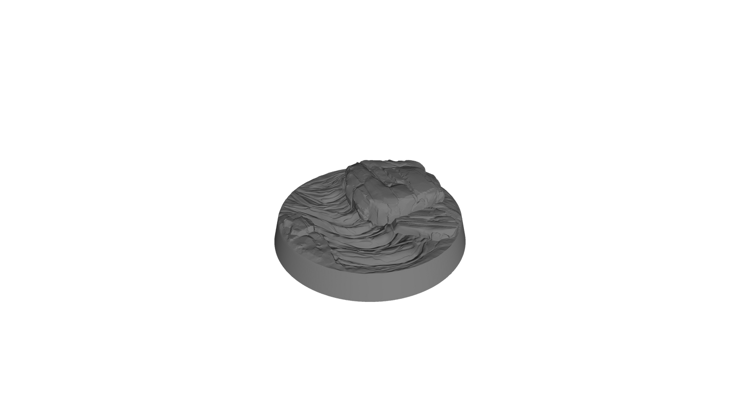 Socles texturés Orcs (25 mm)