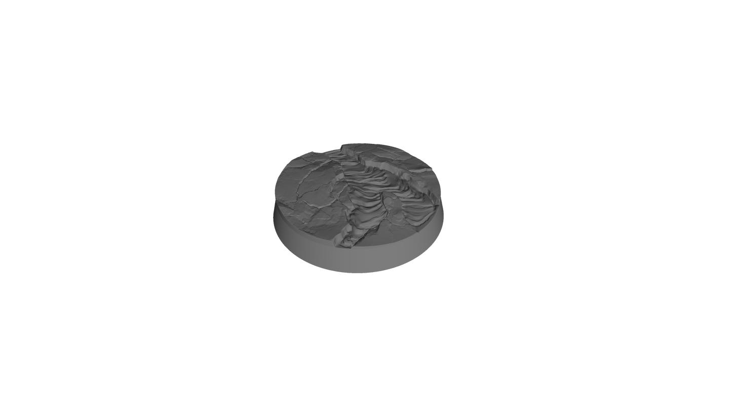 Orc Textured Bases (25mm)